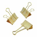Зажимы для бумаг BRAUBERG EXTRA, КОМПЛЕКТ 12 шт., 32 мм, на 140 л., золотистые, европодвес, 229587 229587