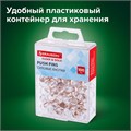 Силовые кнопки-гвоздики BRAUBERG CLEAR & GOLD, прозрачные с золотистым (шарики), 100 штук, 11 мм, 272760 272760