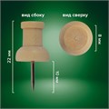 Силовые кнопки-гвоздики BRAUBERG WOOD, деревянные, 30 штук, 10 мм, 272759 272759