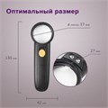 Лупа просмотровая BRAUBERG, С ПОДСВЕТКОЙ, диаметр 37 мм, увеличение 8, корпус черный, 454127 454127