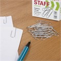 Скрепки STAFF "EVERYDAY", 28 мм, металлические, 100 шт., в картонной коробке, Россия, 220012 220012
