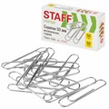 Скрепки большие 50 мм гладкие 50 шт., STAFF "EVERYDAY", металлические, РОССИЯ, 270434 270434