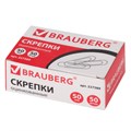 Скрепки большие 50 мм, BRAUBERG, оцинкованные, 50 шт., в картонной коробке, 227589 227589