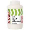 Клей ПВА универсальный 1 кг (бумага, картон, дерево), STAFF, 606431 606431