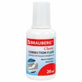 Корректирующая жидкость, 20 мл, ВЫГОДНАЯ УПАКОВКА, КОМПЛЕКТ 2 штуки в пакете, BRAUBERG "Classic", 271919 271919