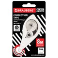 Корректирующая лента BRAUBERG BLACK&WHITE, 5 мм х 8 м, корпус белый, механизм перемотки, блистер, 226813 226813