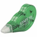 Корректирующая лента STAFF EVERYDAY, 5 мм х 3 м, корпус зеленый, механизм перемотки, блистер, 226810 226810