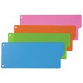 Разделитель пластиковый (полосы 100х240 мм), 12 листов, без индексации, по цветам, BRAUBERG, 225632 225632