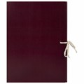 Короб архивный (240х330 мм), 80 мм, 2 завязки, бумвинил, до 700 листов, бордовый, STAFF, 126900 126900