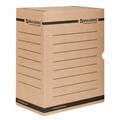 Короб архивный с клапаном А4 (260х325 мм), 150 мм, до 1400 листов, плотный, микрогофрокартон, BRAUBERG, 124849 124849