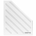 Лоток вертикальный для бумаг (260х320 мм), 75 мм, до 700 листов, микрогофрокартон, STAFF, БЕЛЫЙ, 128881 128881