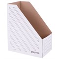 Лоток вертикальный для бумаг (260х320 мм), увеличенная ширина 150 мм, до 1400 листов, микрогофрокартон, STAFF, БЕЛЫЙ, 128884 128884