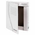 Папка архивная с резинкой А4 (325х250 мм), 45 мм, до 400 листов, плотная, микрогофрокартон, БЕЛАЯ, BRAUBERG, 126511 126511