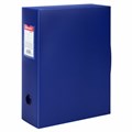Короб архивный 330х245х100 мм, пластик разборный, до 900 листов, синий, 0,9 мм, BRAUBERG EXTRA, 272894 272894