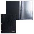Папка "Меню" на трех винтах, с 10 файлами, 220х320 мм, черная, "ДПС", 2273.М-107 235628