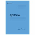 Скоросшиватель картонный мелованный BRAUBERG, гарантированная плотность 360 г/м2, синий, до 200 листов, 121518 121518