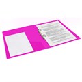 Папка на 2 кольцах BRAUBERG "Neon", 25 мм, внутренний карман, неоновая розовая, до 170 листов, 0,7 мм, 227458 227458
