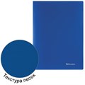 Папка на 2 кольцах BRAUBERG "Office", 21 мм, синяя, до 120 листов, 0,5 мм, 221611 221611