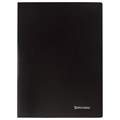 Папка на 2 кольцах BRAUBERG "Office", 21 мм, черная, до 120 листов, 0,5 мм, 221612 221612