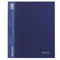 Папка на 2 кольцах BRAUBERG "Диагональ", 25 мм, темно-синяя, до 170 листов, 0,8 мм, 221343 221343