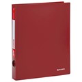 Папка на 2 кольцах BRAUBERG "Стандарт", 40 мм, красная, до 300 листов, 0,9 мм, 270480 270480