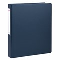 Папка на 2 кольцах, ПРОЧНАЯ, картон/ПВХ, BRAUBERG "Office", СИНЯЯ, 35 мм, до 180 листов, 271843 271843
