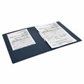 Папка на 2 кольцах, ПРОЧНАЯ, картон/ПВХ, BRAUBERG "Office", СИНЯЯ, 35 мм, до 180 листов, 271843 271843