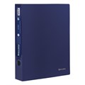 Папка на 4 кольцах BRAUBERG "Диагональ", 40 мм, темно-синяя, до 300 листов, 0,9 мм, 221350 221350