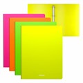 Папка на 4 кольцах ERICH KRAUSE "Matt Neon", 24 мм, до 150 листов, ассорти, 0,6 мм, 49975 273971