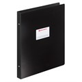 Папка на 4 кольцах БОЛЬШОГО ФОРМАТА А3, ВЕРТИКАЛЬНАЯ, 30 мм, черная, 0,8 мм, BRAUBERG "Стандарт", 225766 225766