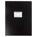Папка на 4 кольцах БОЛЬШОГО ФОРМАТА А3, ВЕРТИКАЛЬНАЯ, 30 мм, черная, 0,8 мм, BRAUBERG "Стандарт", 225766 225766