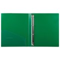 Папка на 4 кольцах, ширина 25 мм, BRAUBERG EXTRA, до 170 листов, ЗЕЛЕНАЯ, 0,7 мм, 270546 270546
