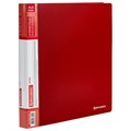 Папка на 4 кольцах, ширина 25 мм, BRAUBERG EXTRA, до 170 листов, КРАСНАЯ, 0,7 мм, 270545 270545
