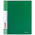 Папка на 4 кольцах, ширина 40 мм, BRAUBERG EXTRA, до 300 листов, ЗЕЛЕНАЯ, 0,8 мм, 270550 270550