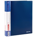 Папка на 4 кольцах, ширина 40 мм, BRAUBERG EXTRA, до 300 листов, СИНЯЯ, 0,8 мм, 270548 270548