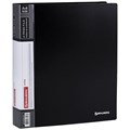 Папка на 4 кольцах, ширина 40 мм, BRAUBERG EXTRA, до 300 листов, ЧЕРНАЯ, 0,8 мм, 270547 270547