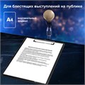 Доска-планшет BRAUBERG "SOLID" сверхпрочная с прижимом А4 (315х225 мм), пластик, 2 мм, ЧЕРНАЯ, 226822 226822