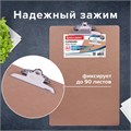 Доска-планшет БОЛЬШОГО ФОРМАТА (320х460 мм), А3, BRAUBERG "Eco" с прижимом, МДФ, 3 мм, СВЕТЛО-КОРИЧНЕВАЯ, 232226 232226