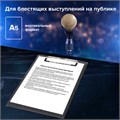Доска-планшет МАЛЫЙ ФОРМАТ (158х230 мм), А5, BRAUBERG "NUMBER ONE "с прижимом, картон/ПВХ, ЧЕРНАЯ, 232224 232224