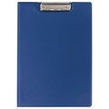 Папка-планшет BRAUBERG, А4 (340х240 мм), с прижимом и крышкой, картон/ПВХ, РОССИЯ, синяя, 221489 221489