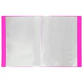 Папка 40 вкладышей BRAUBERG "Neon", 25 мм, неоновая розовая, 700 мкм, 227454 227454