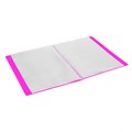 Папка 40 вкладышей BRAUBERG "Neon", 25 мм, неоновая розовая, 700 мкм, 227454 227454