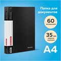 Папка 60 вкладышей BRAUBERG стандарт, черная, 0,8 мм, 221606 221606
