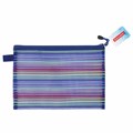 Папка-конверт на молнии формат B5+ (310х220 мм), сетчатая ткань, BRAUBERG "Stripes", 224047 224047