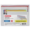Папка-конверт СУПЕР КОМПЛЕКТ на молнии ПЛОТНЫЕ, 6 шт. (А4 - 2 шт., А5 - 4 шт.), сетчатая, BRAUBERG, 271347 271347