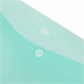 Папка-конверт с кнопкой BRAUBERG "Pastel", А4, матовая непрозрачная, аквамарин, ПРОЧНАЯ 0,2 мм, 272880 272880