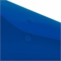 Папка-конверт с кнопкой BRAUBERG "SUPER", А4, матовая непрозрачная синяя, ПРОЧНАЯ 0,2 мм, 272875 272875