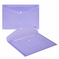Папка-конверт с кнопкой ERICH KRAUSE "Diagonal Pastel", А4, до 120 л., непрозрачная, ассорти, 0,18 мм, 50322 272923