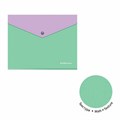 Папка-конверт с кнопкой ERICH KRAUSE "Matt Pastel Bloom", А5+, до 120 л., с карманом, ассорти, 0,18 мм, 61150 272928