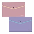 Папка-конверт с кнопкой ERICH KRAUSE "Soft Manga", А4, до 120 л., с карманом, ассорти, 0,18 мм, 61151 272929